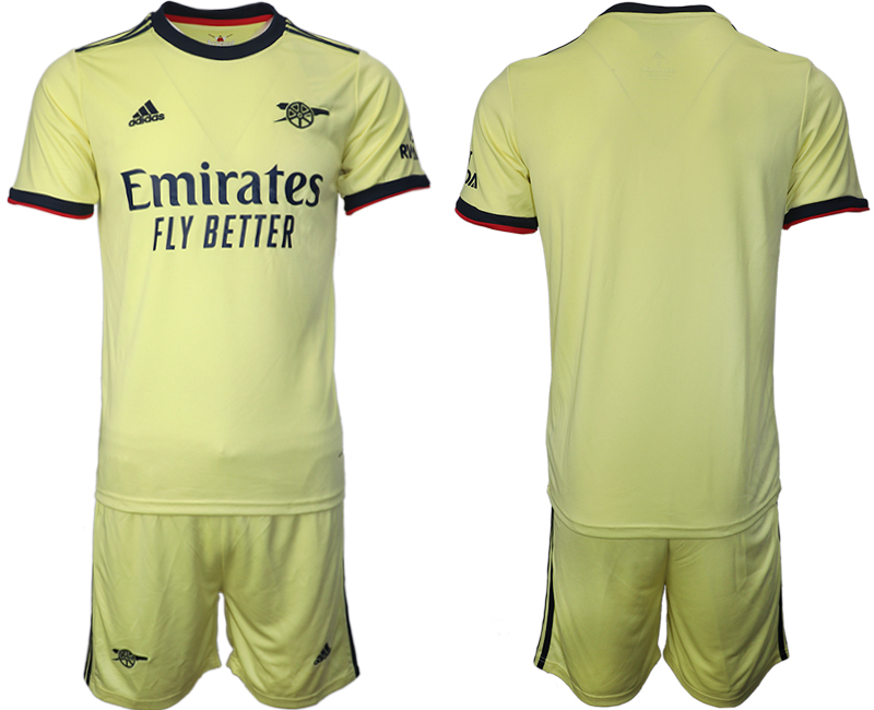 Men 2021-2022 Club Arsenal away yellow blank Soccer Jersey